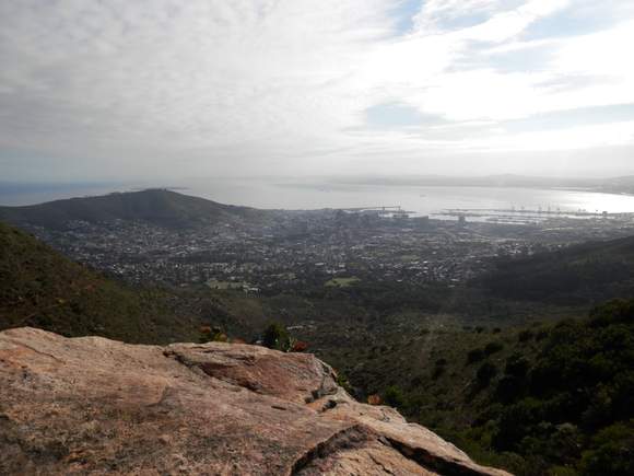 You can see Robben Island on this view -  I hadn't noticed it until we reached the top