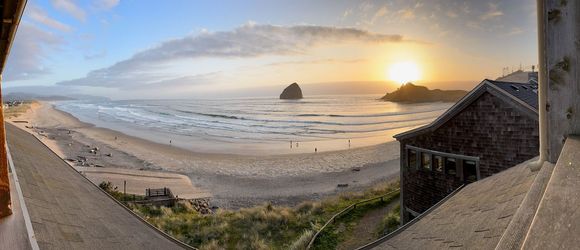 View of Pacific City beach from Top Floor King room