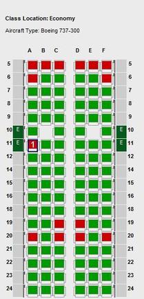 B737-300seatmap