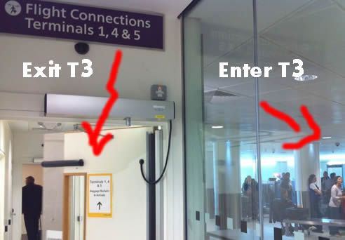 Enter / Exit Terminal 3