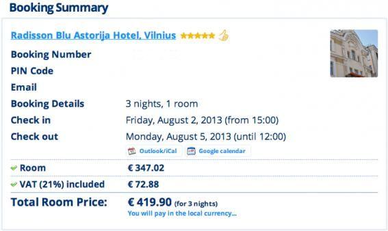Rate at Booking.com