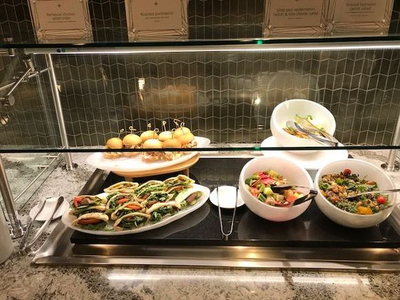 BBQ chicken salad sliders, Roasted portobello, Snap pea radish watermelon feta cheese salad, Shaved heirloom carrot salad, Wild grain & herb salad