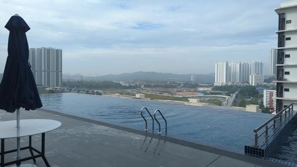 Rooftop pool - day