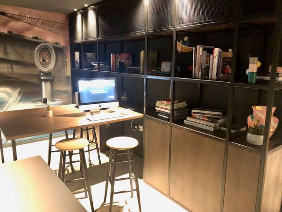 work area with printer and some office like vibe