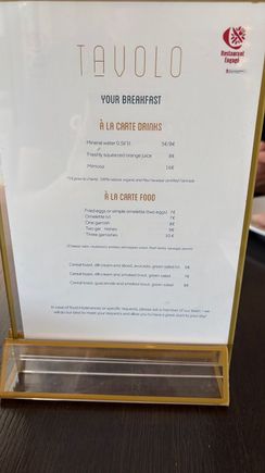 Ala carte, breakfast