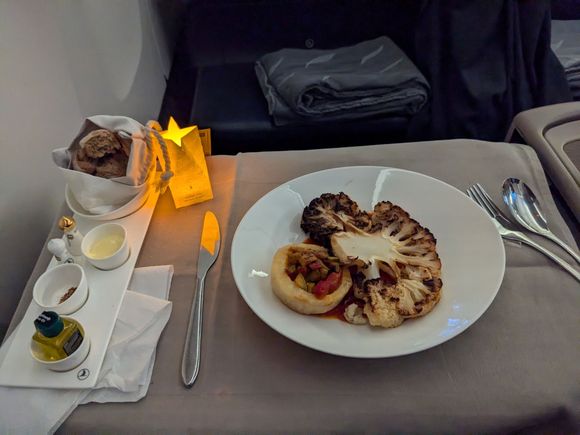 Cauliflower steak was quite good. Obviously didn't have a fresh-off-the-grill taste but it wasn't mushy at all as I was afraid it might be, and I really appreciated the creative vegetarian option (despite not being vegetarian by any means).