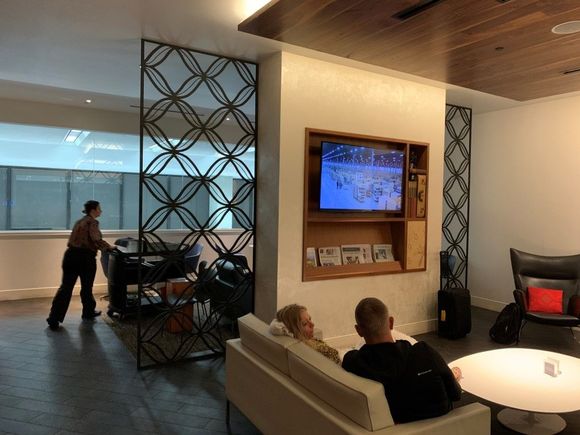 Seating area directly next to check-in area