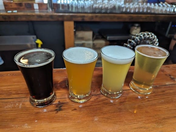 Watershed  Brewing Flight (very disappointing)