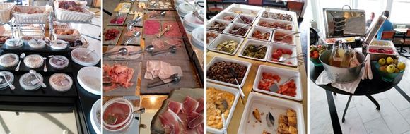 Some of the breakfast options