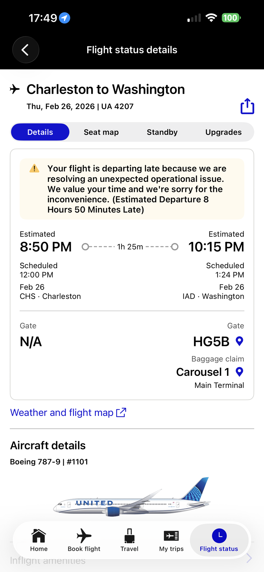 Well, let�s see if N61101 departs this time.