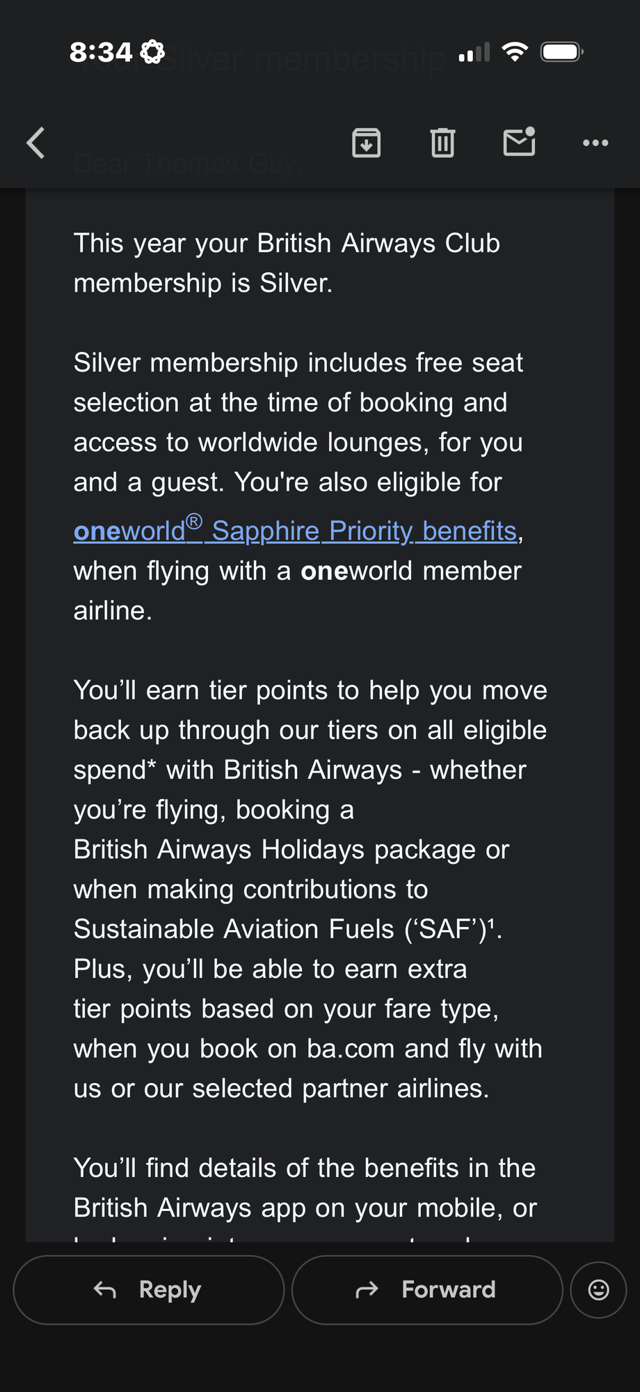 Just been emailed. Status retained?! [no it has not…!] - Page 53 ...