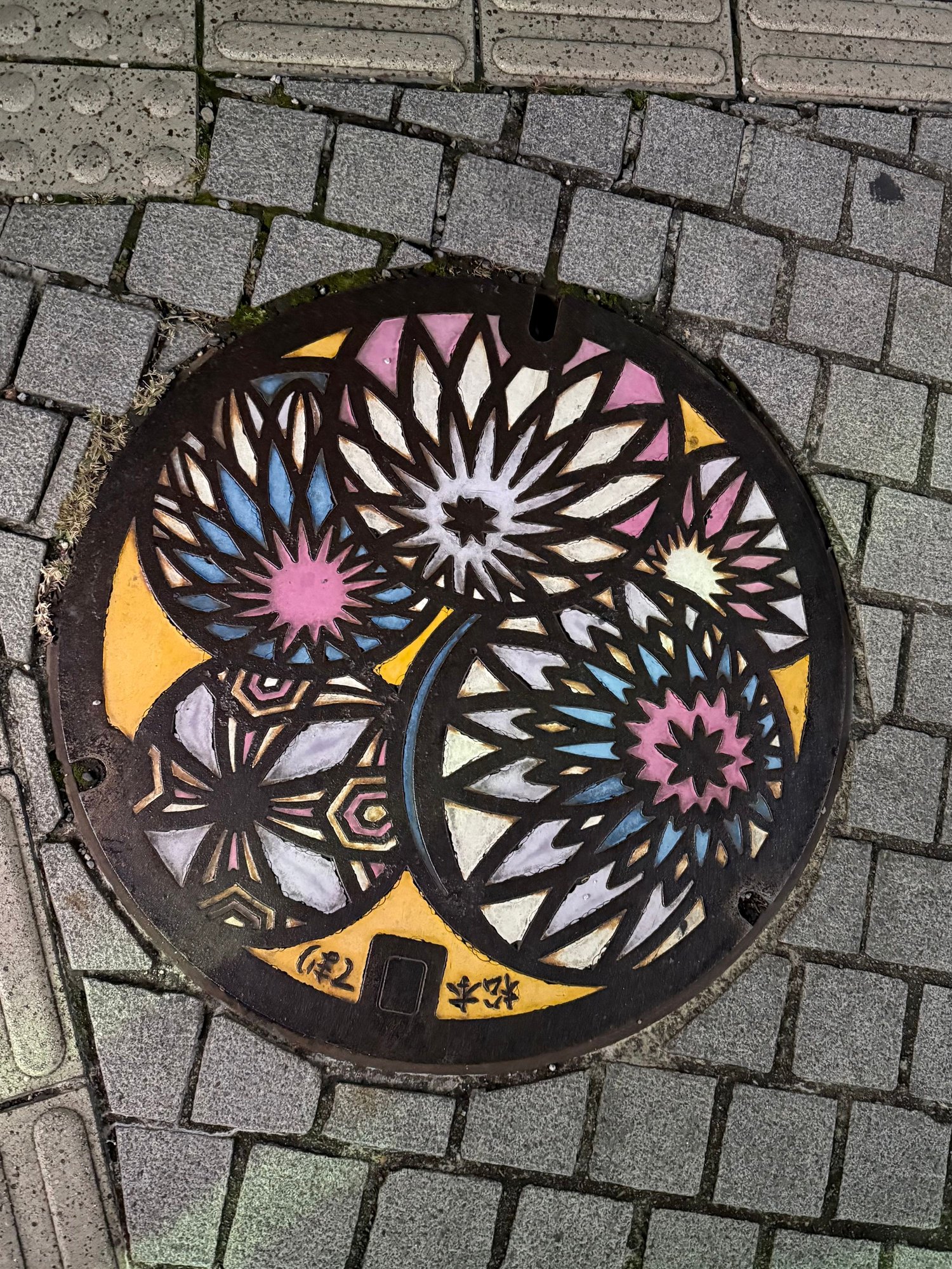 requisite manhole cover shot (I could fill a whole book with these, I spent a lot of time walking while looking down!)