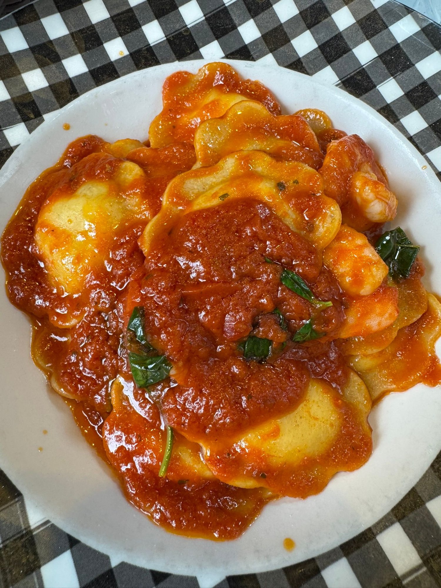 Ravioli dinner at Matilde Bakery & Restaurant