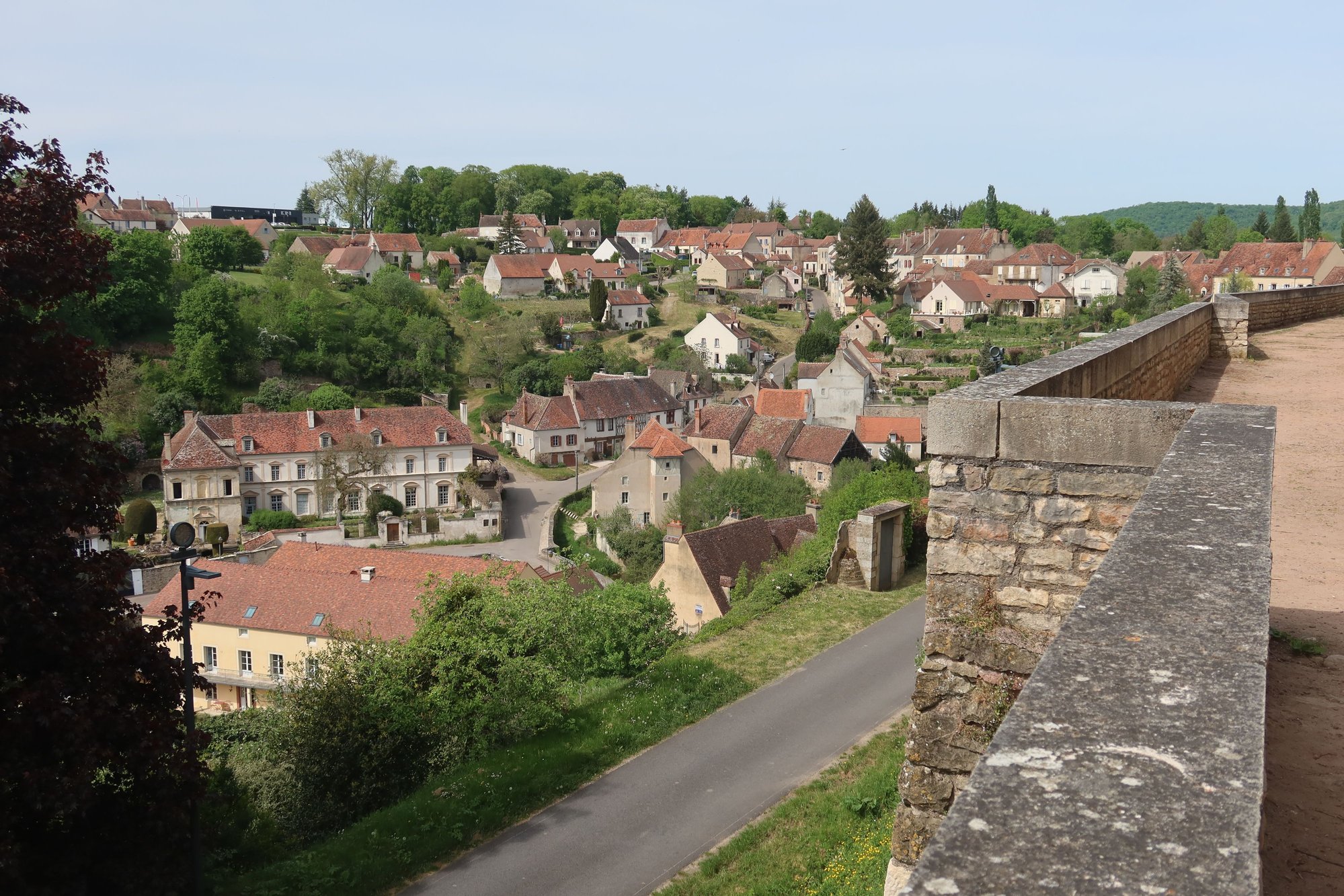 Part of Semur-en-Auxois from the Ramparts