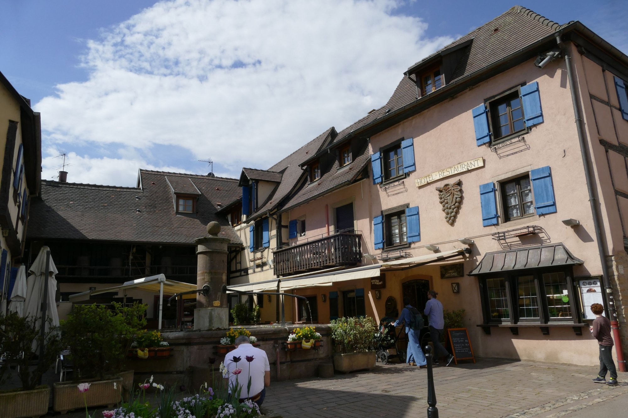 The beginning of the outermost ring of Ramparts at Eguisheim