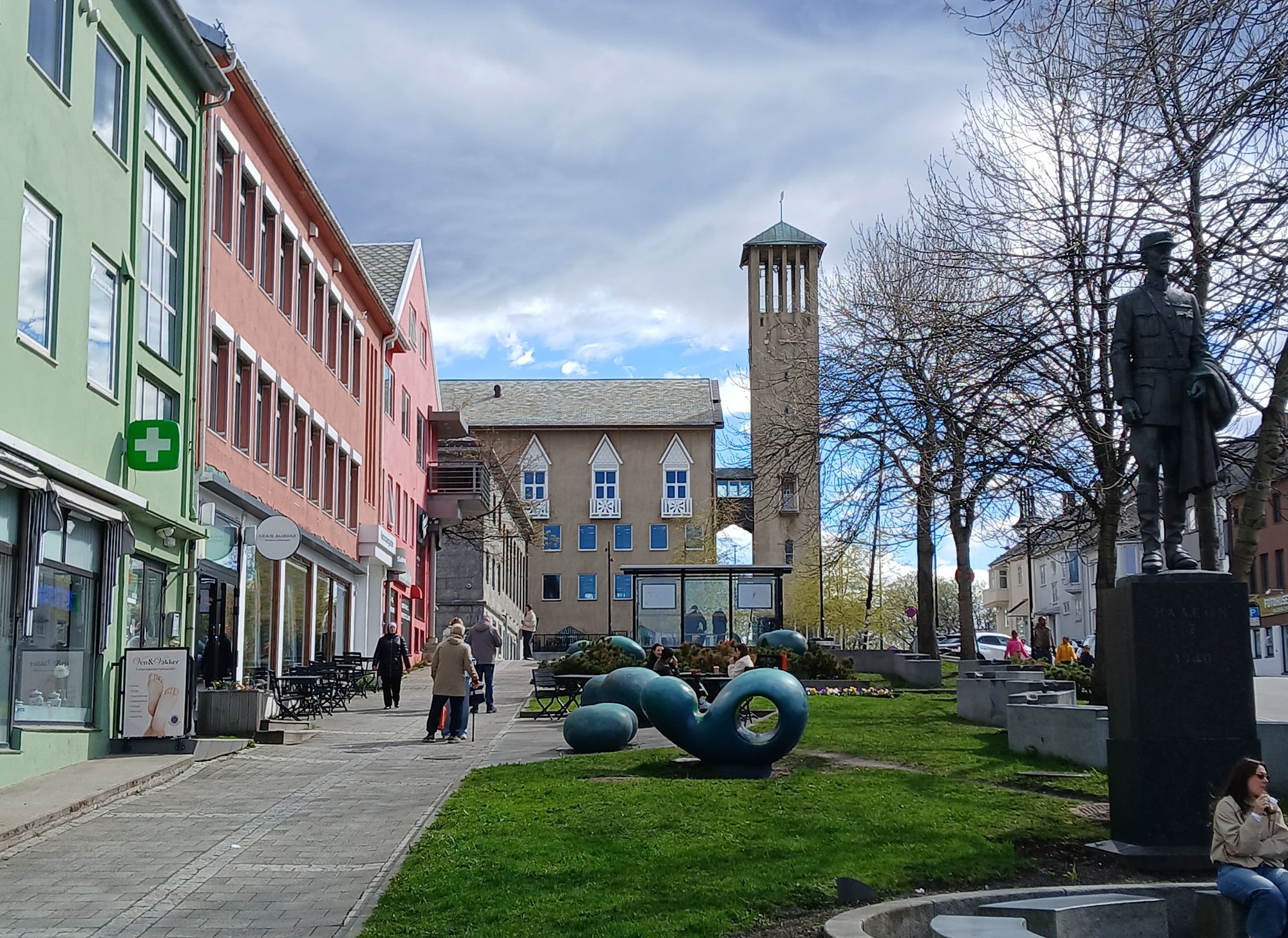 Along the main street, view of the radhus