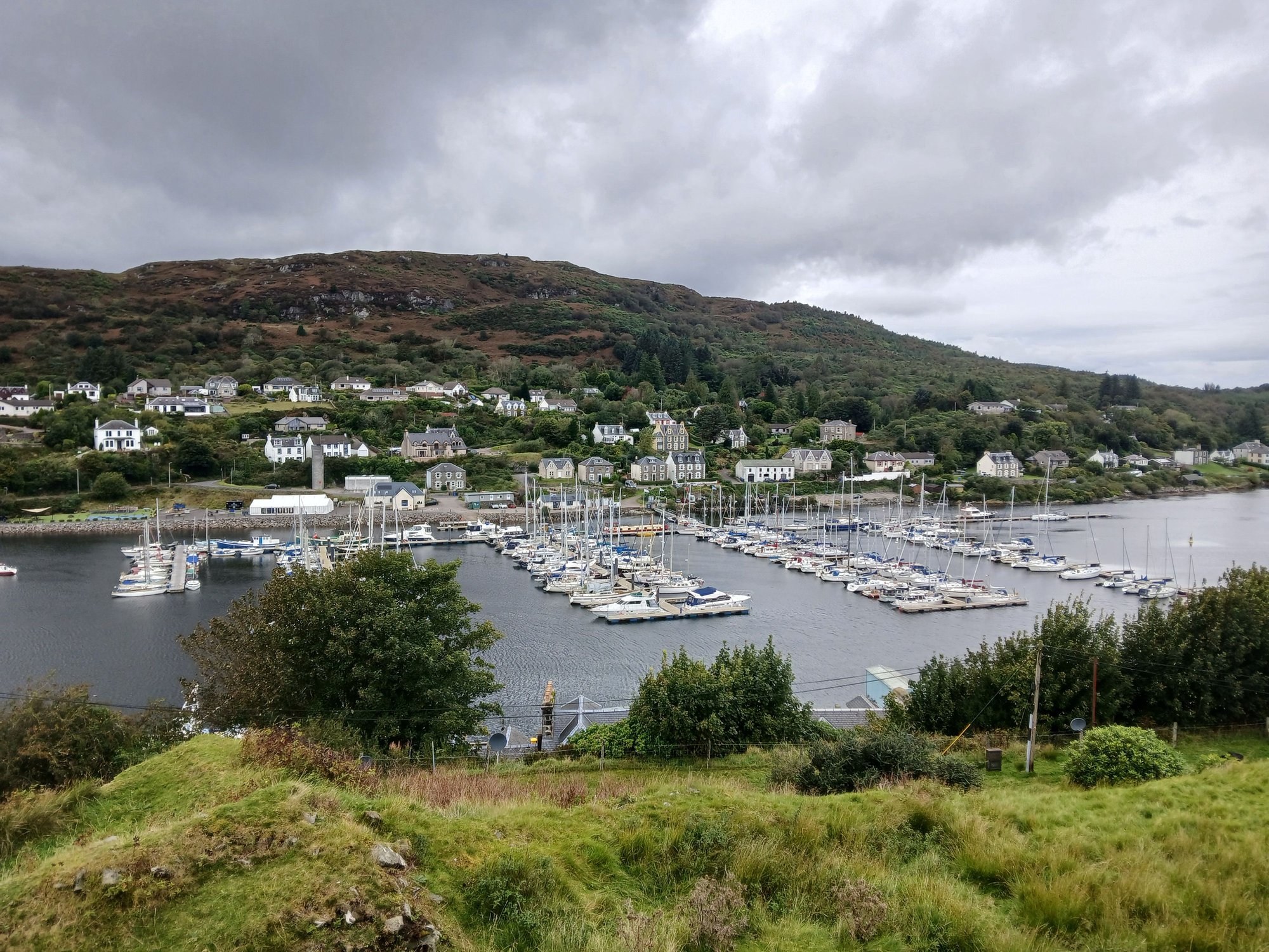 View of harbour from Castle