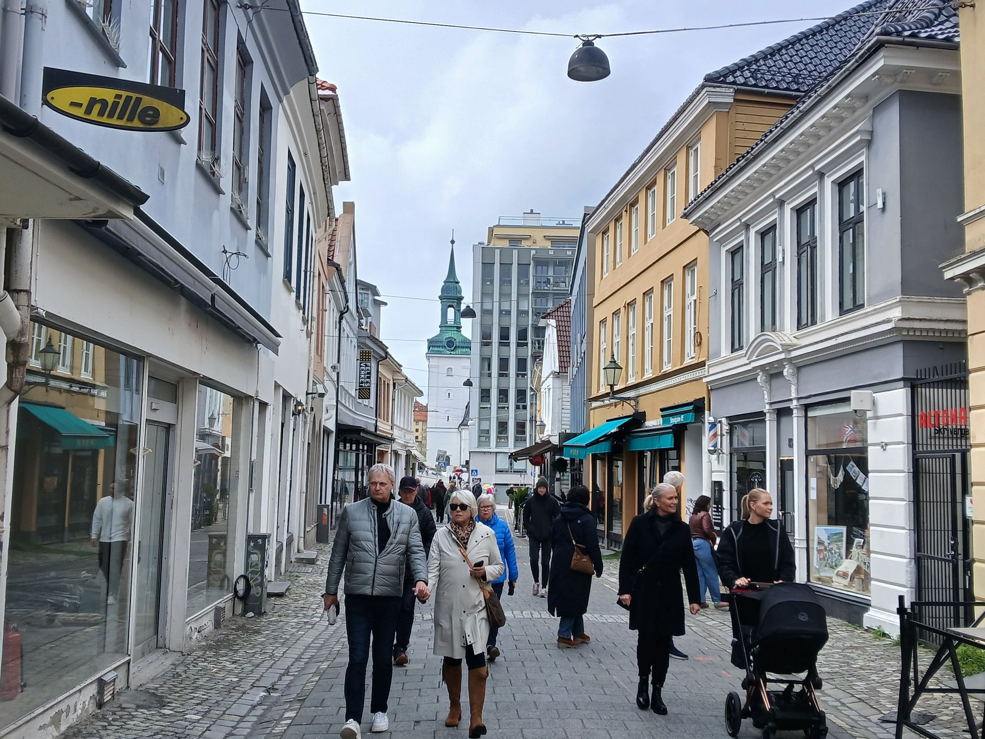 Stromgaten, one of the busy shopping streets of Bergen