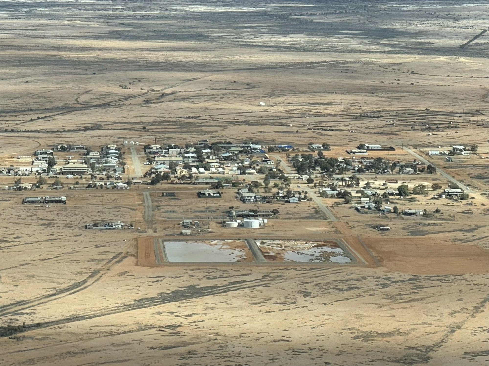 The megalopolis of Marree, South Australia from the air