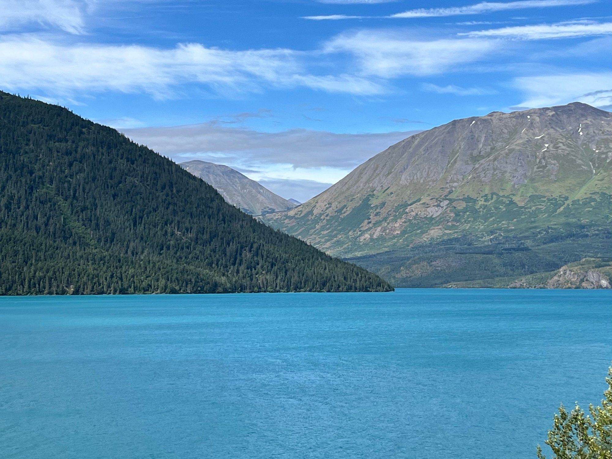 Tern lake along Seward highway seen from the car