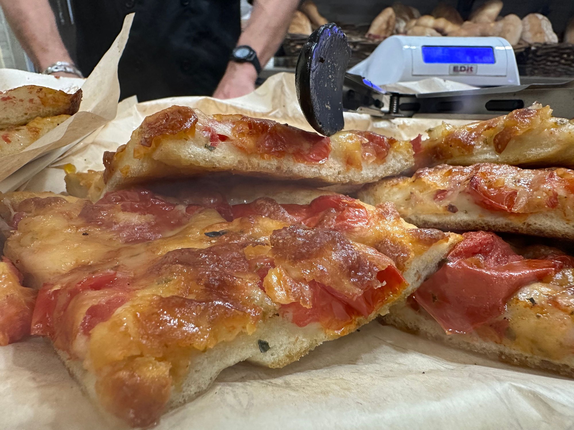 Finally at the counter