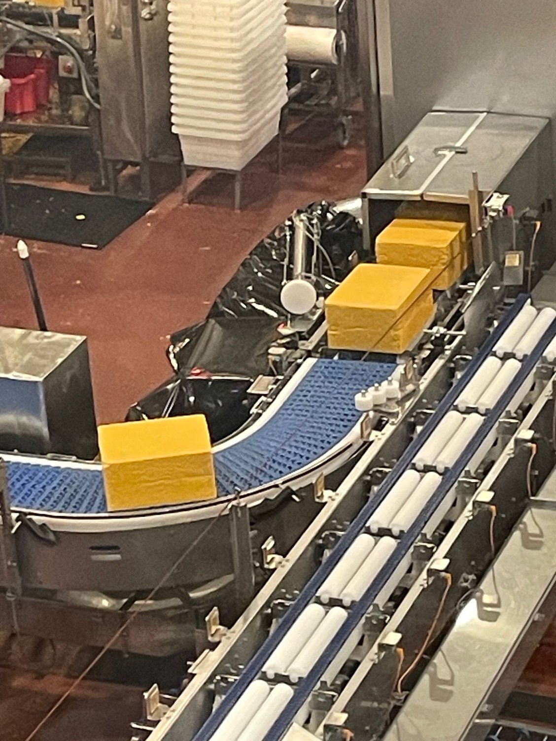 Those are giant blocks of cheese, be still my heart.