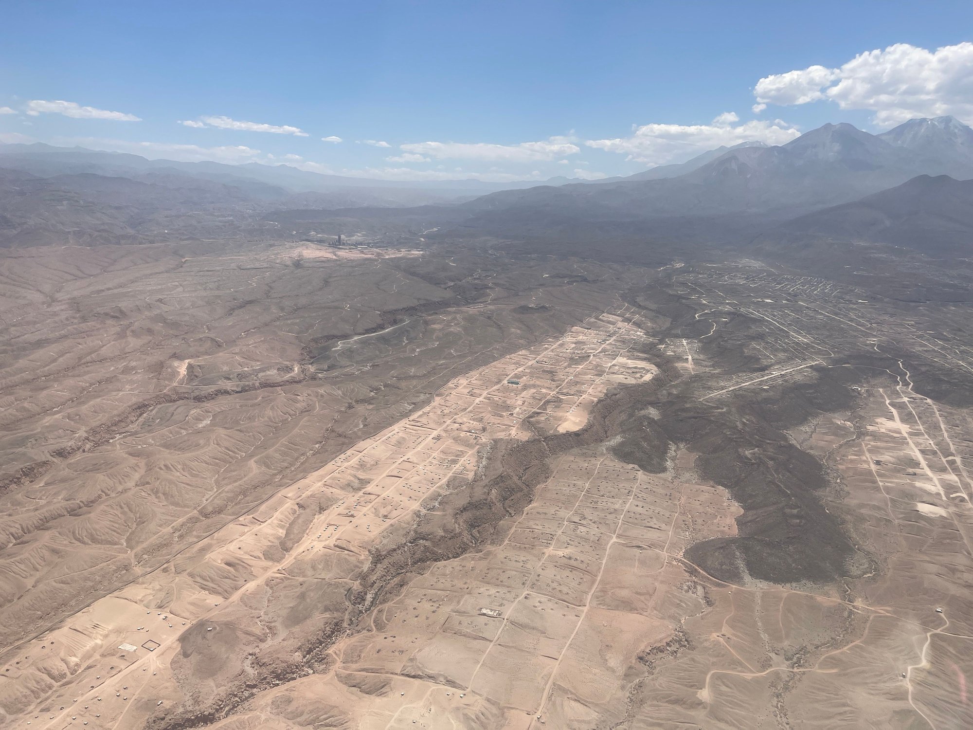 Very barren land seen from our flight