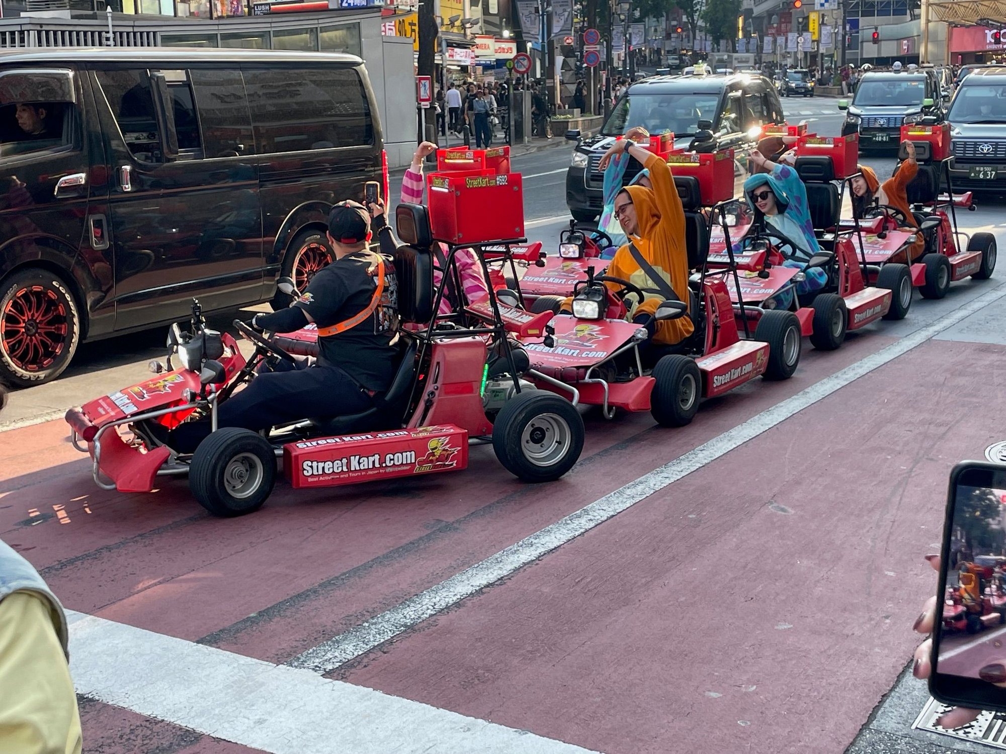 Go Kart tour going right through the Crossing!