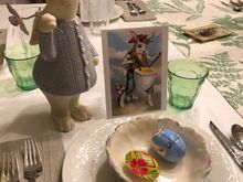 Somehow over the years I ended up with a lot of decorative EasterBunnies!