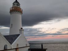 Looking east at sunset (the whole sky was multicolored)