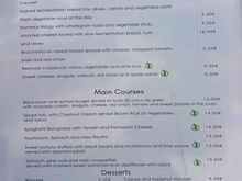 Raizes menu, they also have bowls and plate of the day 