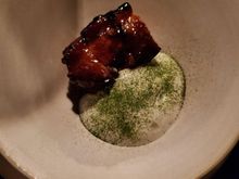 Dill - Pork belly, Nordic wasabi, whey