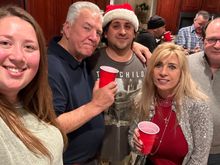 My uncle is between my kids. My cousin is next to Kris