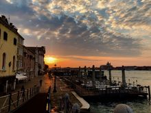 One last photo from our trip. This was walking on our way to the train station to leave Venice early in the morning.  I wasn’t sure whether we would like Venice, but we had such great weather and no crowds. It was wonderful. 