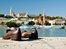 Danube shoe memorial to those shot and thrown into the river when the outcome of WWII was known.