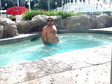 Kris loves their hot tub