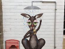 I just liked this wall painting on Kangaroo Island