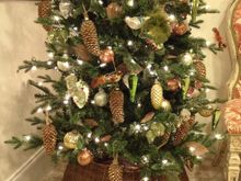 
It’s  rattan but has held its shape well.  This tree is 7.5’ and is decorated in a style a friend calls “woodland glam.”  