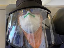 Mad beekeeper on the plane