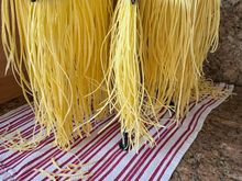 My son-in-law’s homemade pasta. 