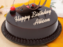 allisonm the cake is so pretty you almost hate to cut it. But it is delicious !!