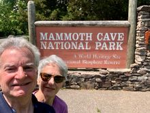 We have arrived! No chance to take a comparable picture at the Smokies, unfortunately.
