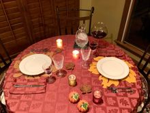 Romantic place setting, by Joyce 