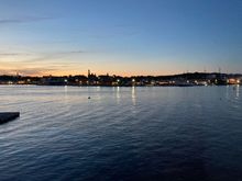 Sunset view from the rental house