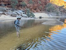 We had to wade in a couple of places. Fortunately we didn't have to get our clothes wet.