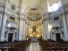 Interior of Chiesa del Gesu