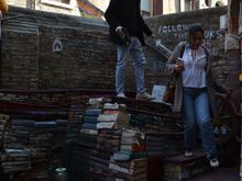 Art installation "Book Stairs" by Luigi Frizzo