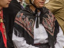 Granny gives photographer the finger.