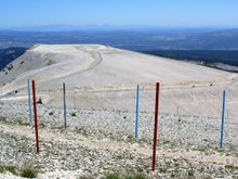 View from the top (or near to it) at Mont Ventoux