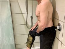 Easiest way to clean the rain pants, lol!